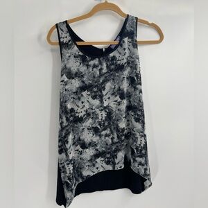 Vivienne vivienne tam polyester floral boho Y2k tank zipper back cami sz medium